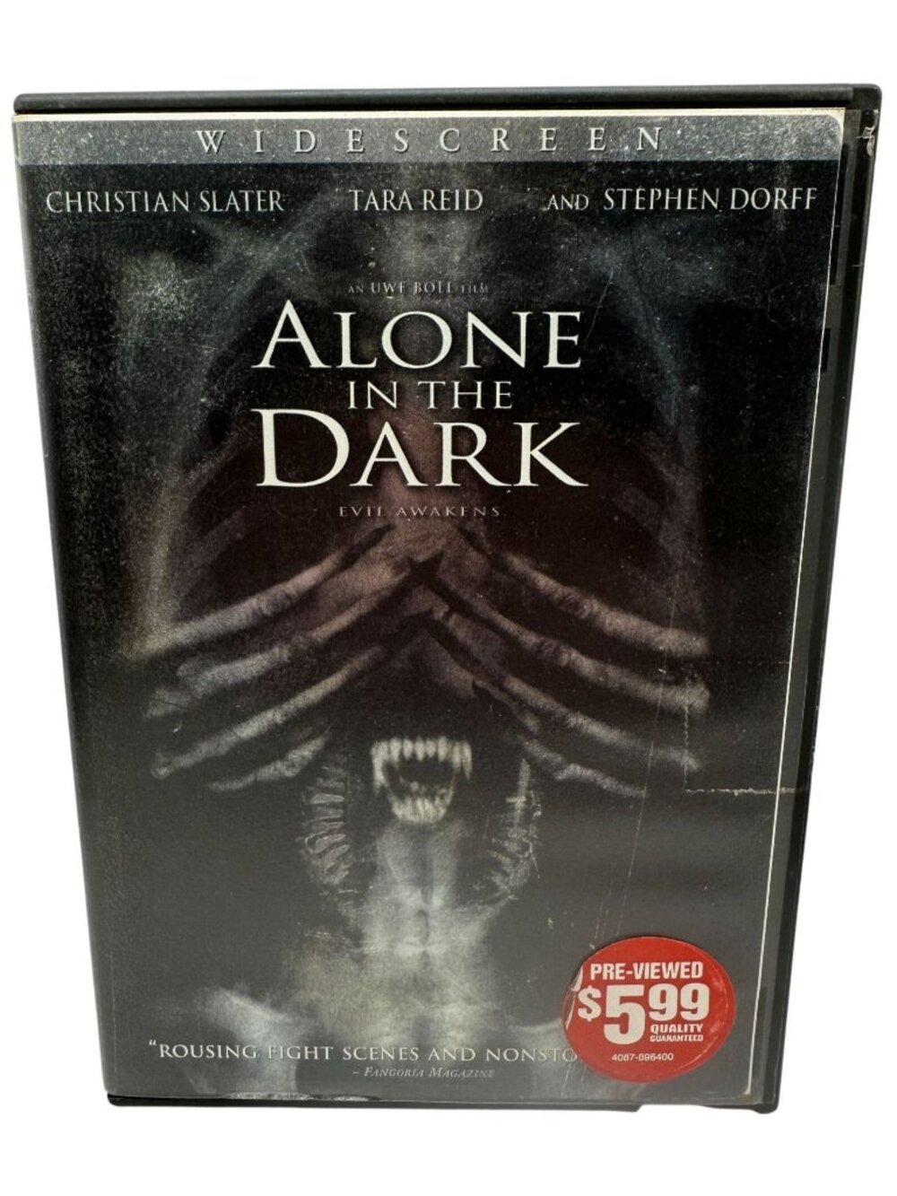 Alone In The Dark Christian Slater Tara Reid Stephen Dorff DVD Lions Gate